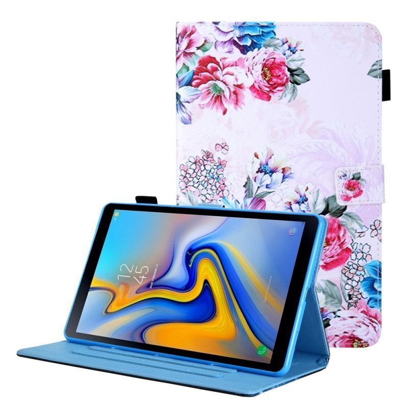 Peněženková Pouzdra Samsung Galaxy Tab A8 (2021) Květinový Design