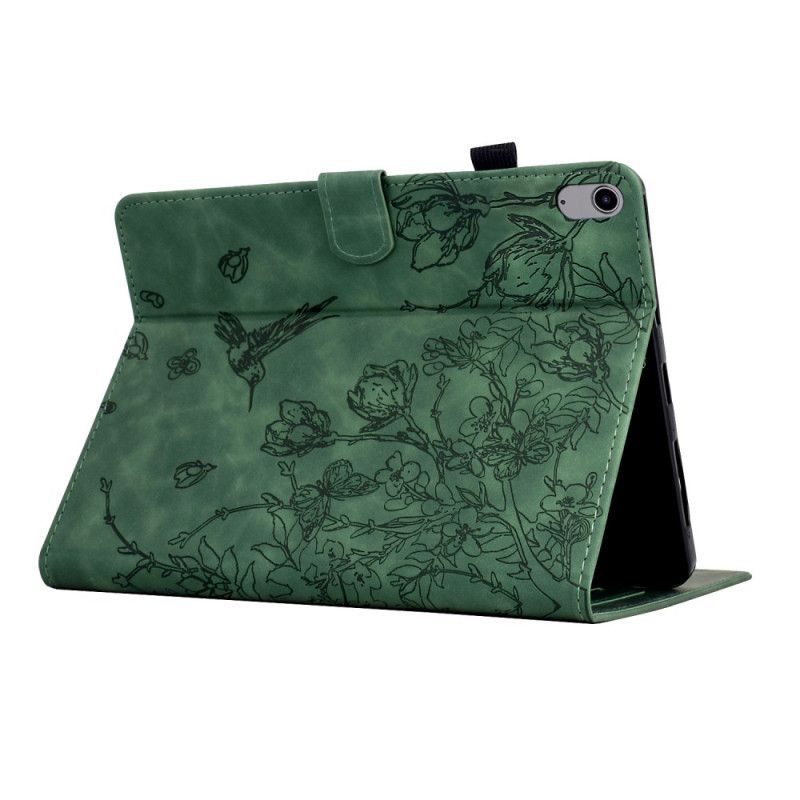 Peněženková Pouzdra Samsung Galaxy Tab S11 Kryty Na Mobil Rostlinný Vzor S Efektem Semiše