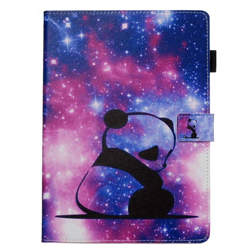 Peněženková Pouzdra Samsung Galaxy Tab S6 Vesmírná Panda