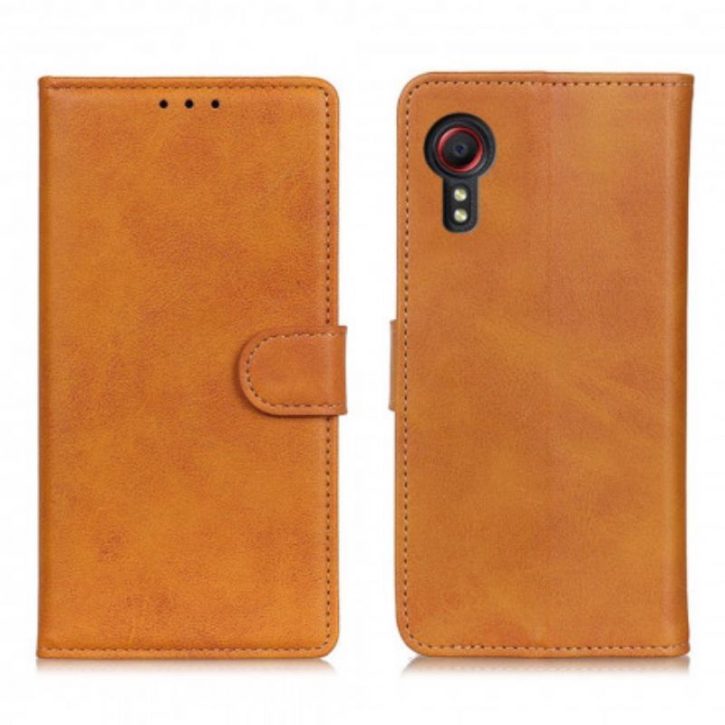Peněženková Pouzdra Samsung Galaxy Xcover 5 Efekt Retro Matné Kůže