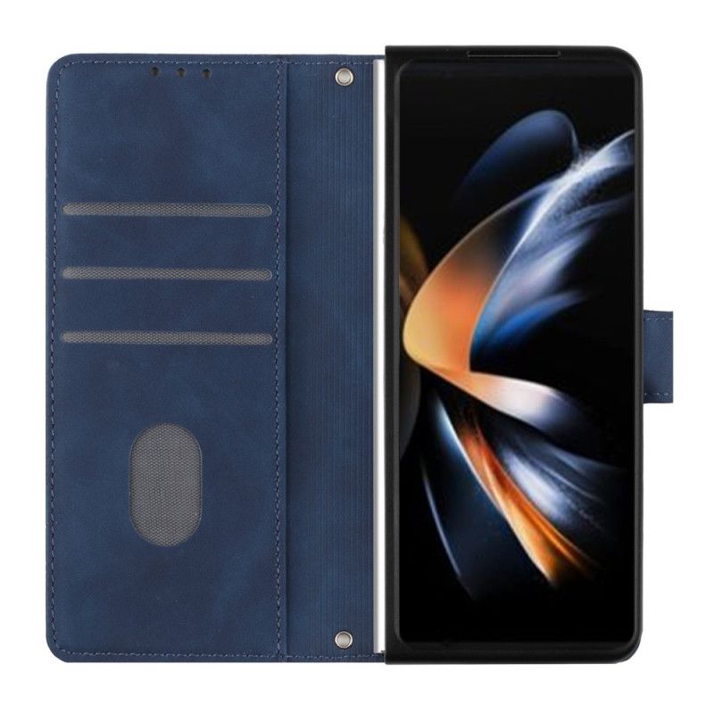 Peněženková Pouzdra Samsung Galaxy Z Fold 5 Kryty Na Mobil Vzor Trojúhelníků