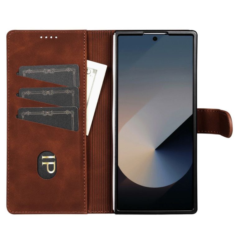 Peněženková Pouzdra Samsung Galaxy Z Fold 7 Kryty Na Mobil Semišový Efekt Azns