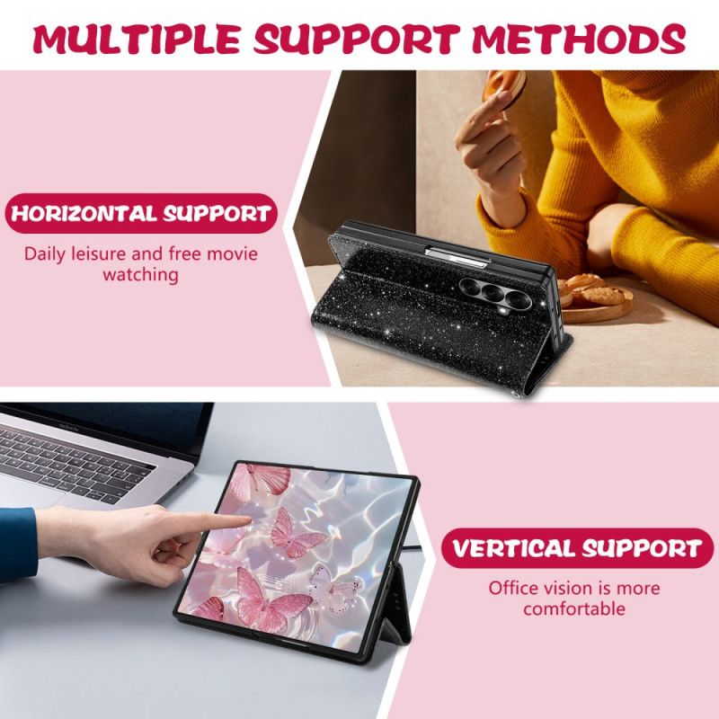 Peněženková Pouzdra Samsung Galaxy Z Fold 7 Kryty Na Mobil Třpytky