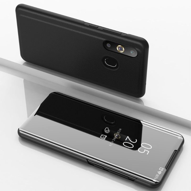 Pohledový Kryt Kryt Samsung Galaxy A30 Zrcadlo A Umělá Kůže