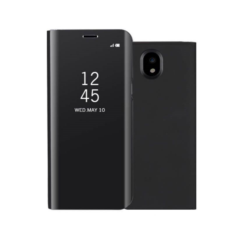 Pohledový Kryt Kryt Samsung Galaxy J7 2017 Zrcadlo A Kožený Efekt
