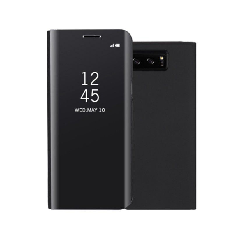Pohledový Kryt Kryt Samsung Galaxy Note 8 Zrcadlo A Kožený Efekt