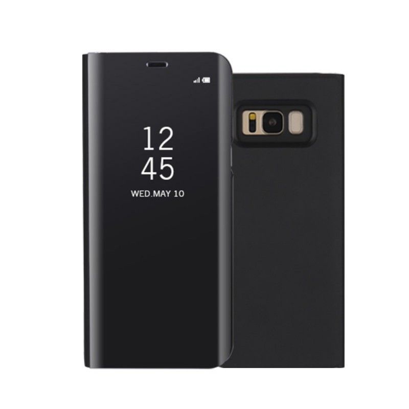 Pohledový Kryt Kryt Samsung Galaxy S8 Plus Zrcadlo A Kožený Efekt