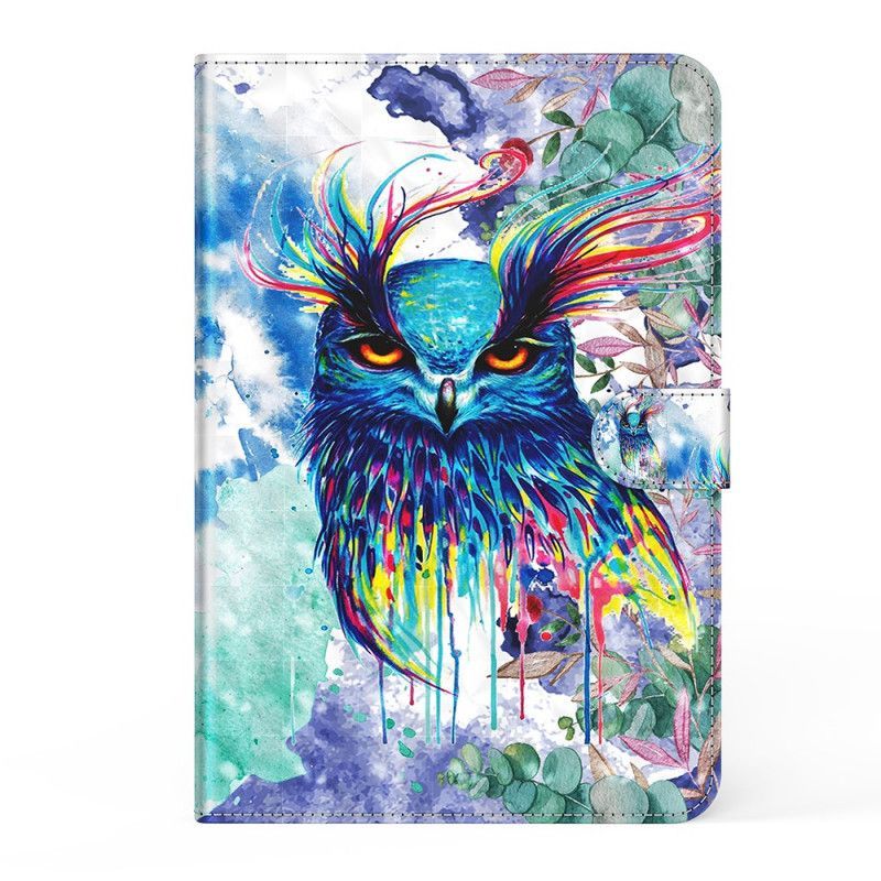 Potah Z Umělé Kůže Flipové Pouzdro Samsung Galaxy Tab S7 Sova