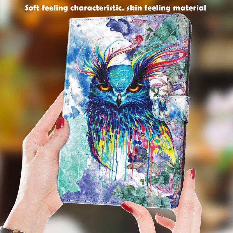Potah Z Umělé Kůže Flipové Pouzdro Samsung Galaxy Tab S7 Sova