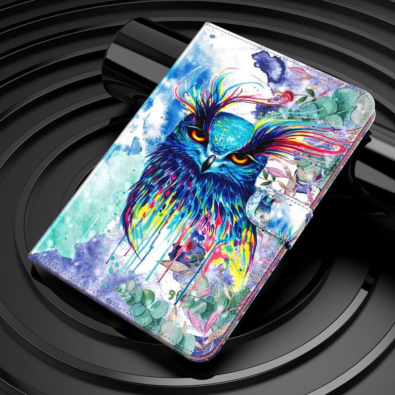 Potah Z Umělé Kůže Flipové Pouzdro Samsung Galaxy Tab S7 Sova