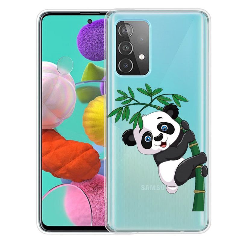 Pouzdro Na Samsung Galaxy 32 5g Panda Na Bambusu