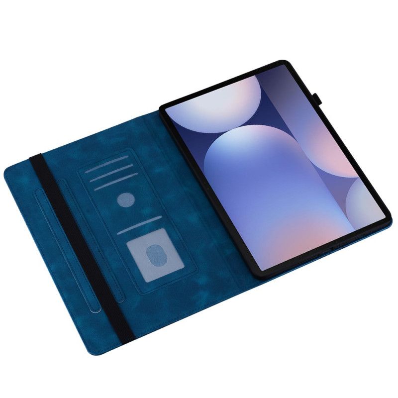 Pouzdro Na Samsung Galaxy Tab S10 Plus Srdíčka S Efektem Semiše