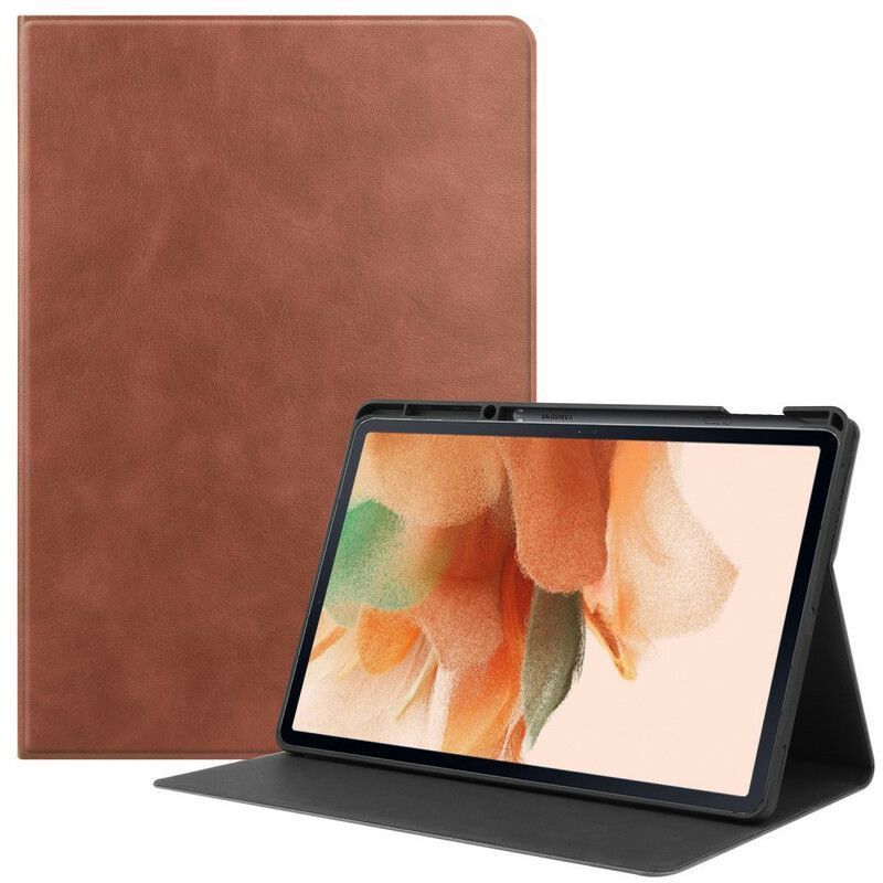 Pouzdro Na Samsung Galaxy Tab S7 Fe Texturovaná Imitace Kůže