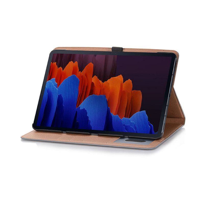 Pouzdro Na Samsung Galaxy Tab S7 Staré Nýty Z Umělé Kůže