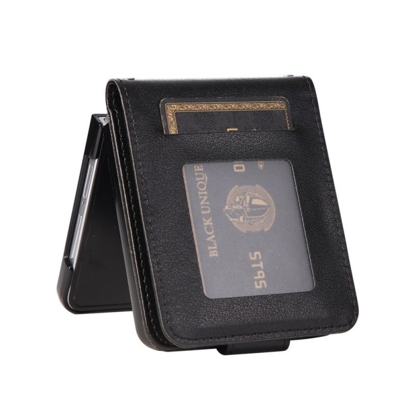 Pouzdro Na Samsung Galaxy Z Flip 7 Pouzdro Na Karty Z Umělé Kůže