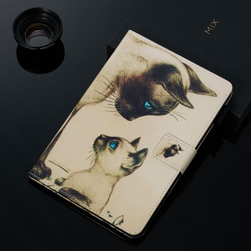 Pouzdro Pro Samsung Galaxy Tab A 8.0 (2019) Kočky S Modrýma Očima