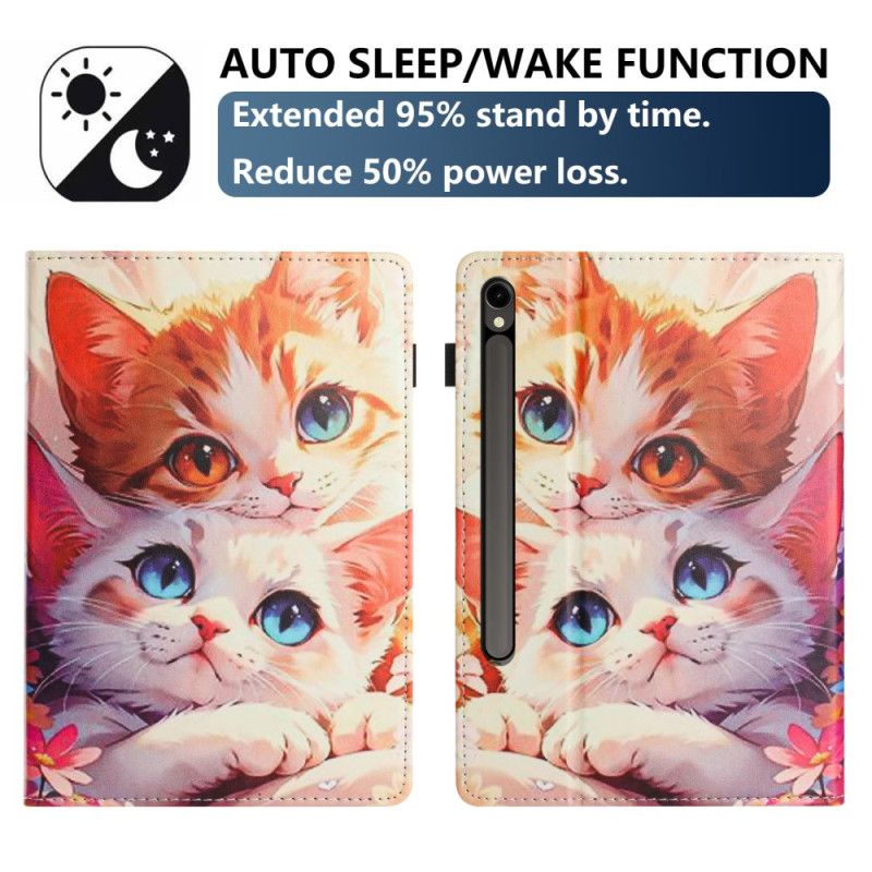 Pouzdro Samsung Galaxy Tab S10 Fe Design Dvou Koček