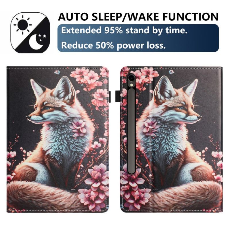 Pouzdro Samsung Galaxy Tab S10 Fe Design Lišky