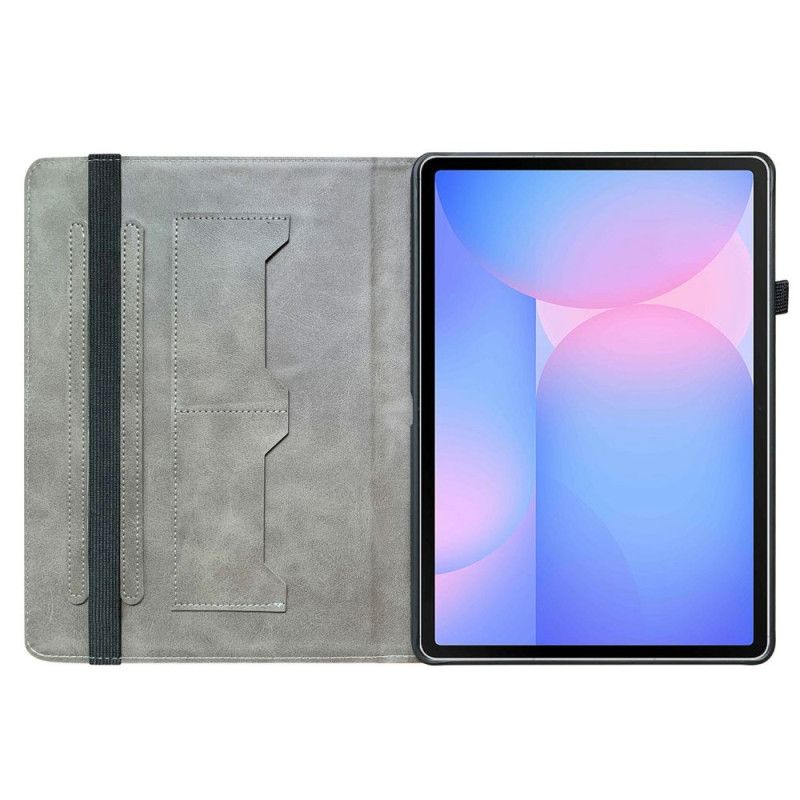Pouzdro Samsung Galaxy Tab S10 Fe Plus Elegantní Černá Ochranná Růže