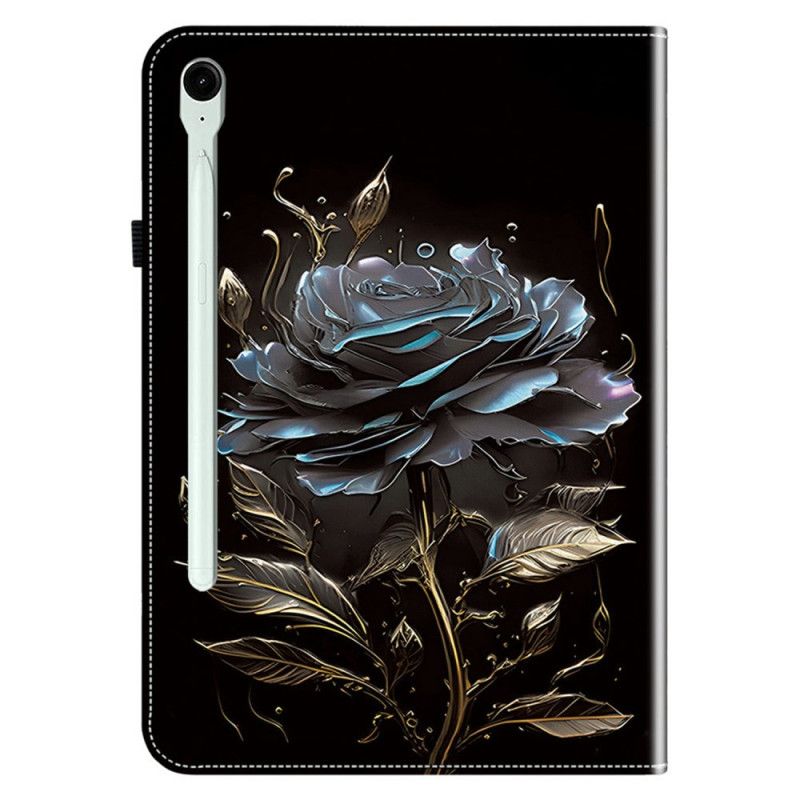 Pouzdro Samsung Galaxy Tab S10 Fe Plus Elegantní Černá Ochranná Růže
