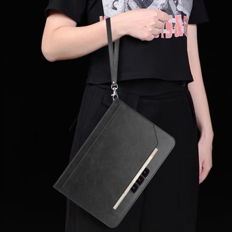 Pouzdro Samsung Galaxy Tab S10 Fe Popruh A Šňůrka Na Krk