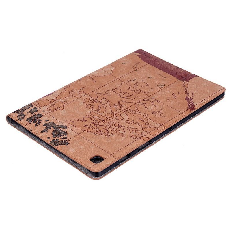 Pouzdro Samsung Galaxy Tab S6 Lite Ročník Mapa
