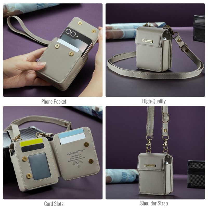 Pouzdro Samsung Galaxy Z Flip 7 Fe Rfid Peněženka S Ramenním Popruhem