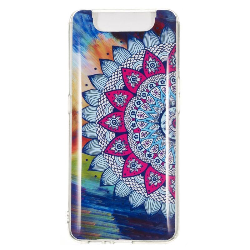 Samsung Galaxy A90 / A80 Barevné Fluorescenční Pouzdro Na Mandalu