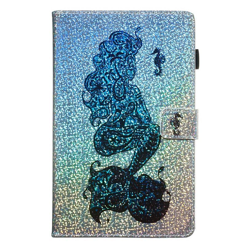 Samsung Galaxy Tab A 10.1 (2019) Třpytivé Pouzdro Na Mořskou Pannu
