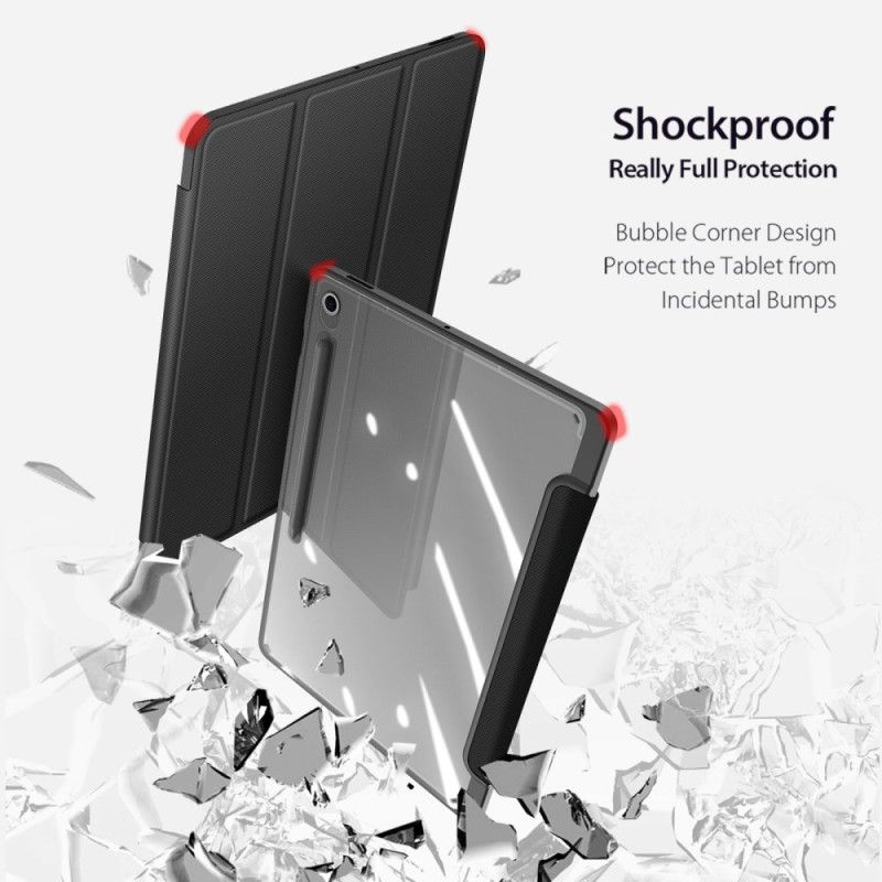 Samsung Galaxy Tab S10 Fe Plus Třípanelový Průhledný Zadní Kryt