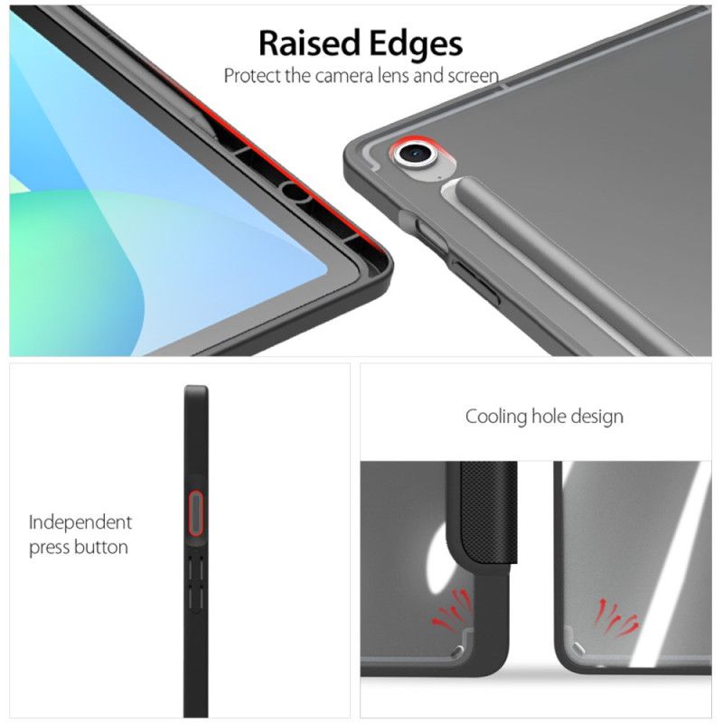 Samsung Galaxy Tab S10 Fe Plus Třípanelový Průhledný Zadní Kryt