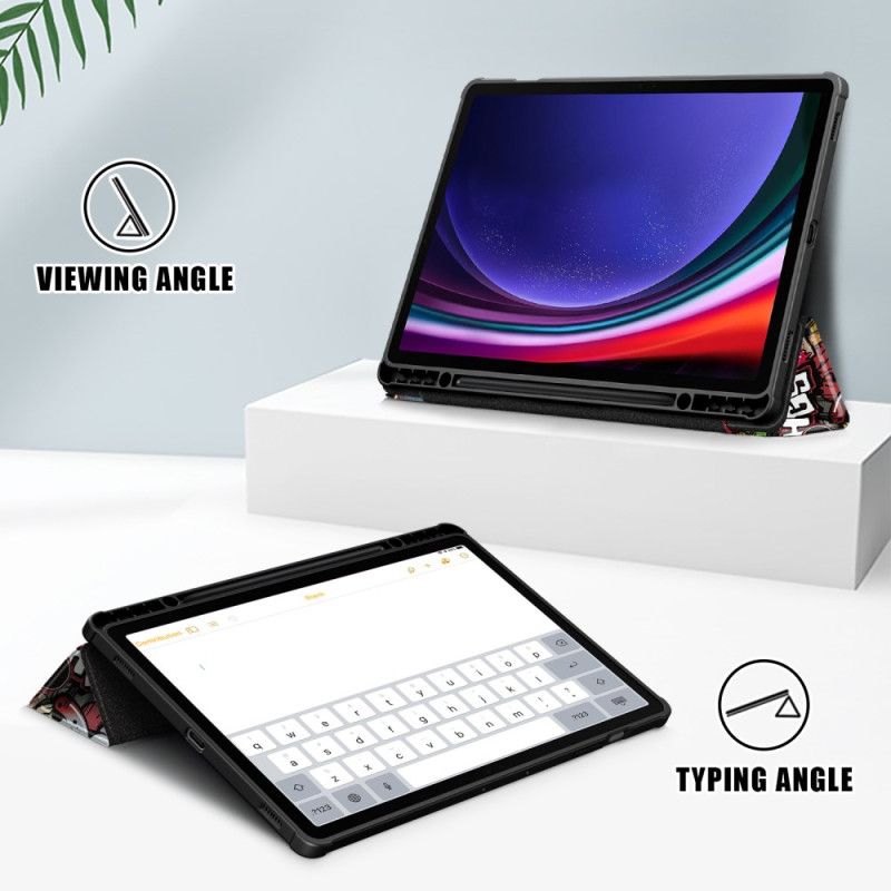 Samsung Galaxy Tab S10 Plus Průhledná Zadní Strana S Graffiti