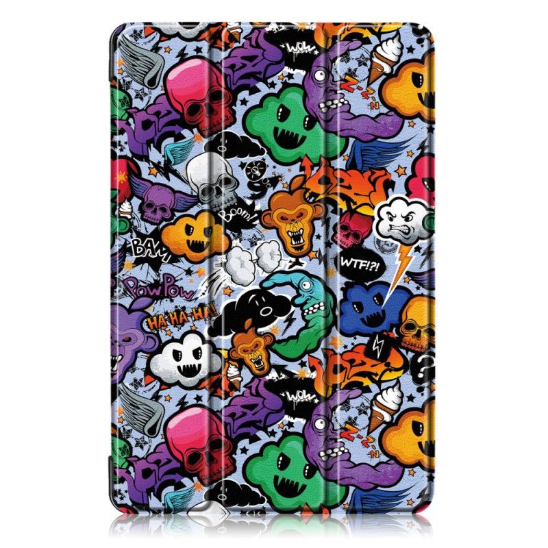 Vyztužené Graffiti Kryt Samsung Galaxy Tab S5e Chytré Pouzdro
