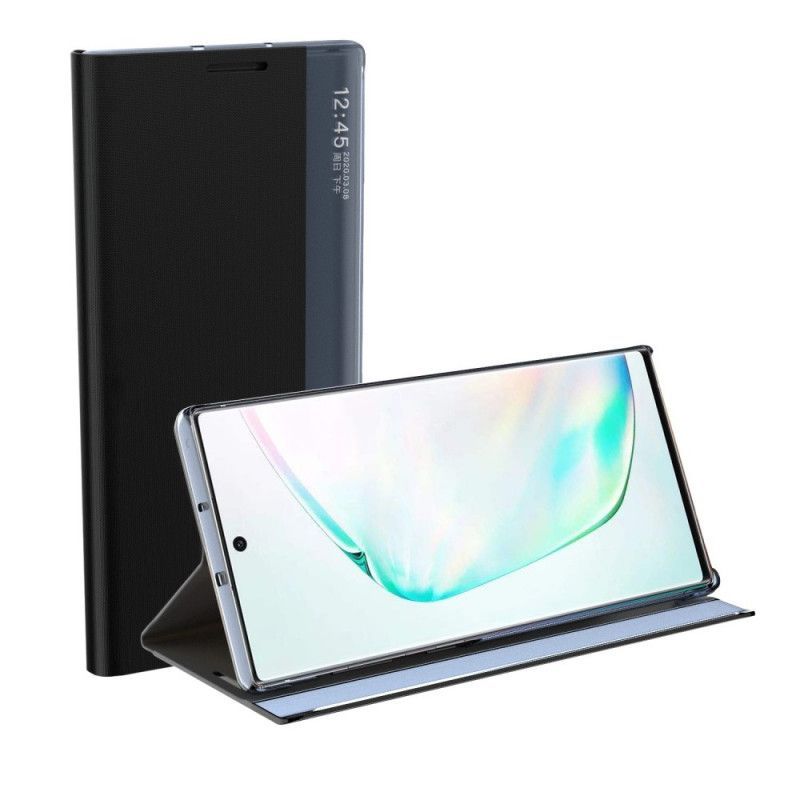Zobrazit Obal Kryt Samsung Galaxy A72 4g / A72 5g Texturovaný Kožený Efekt