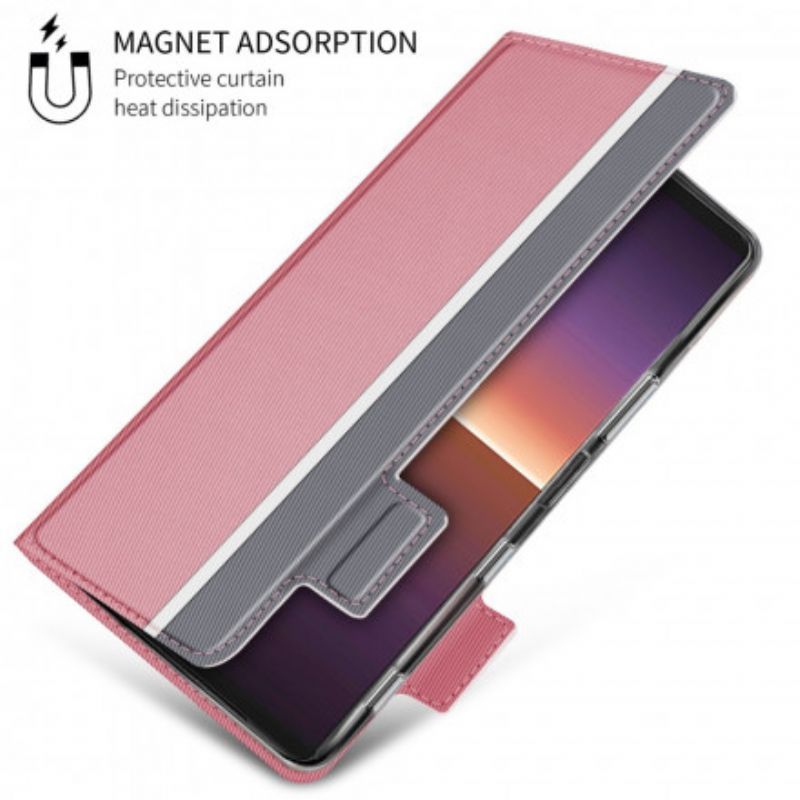 Flipové Pouzdro Na Sony Xperia 1 Iii Bicolor Baiyu Série