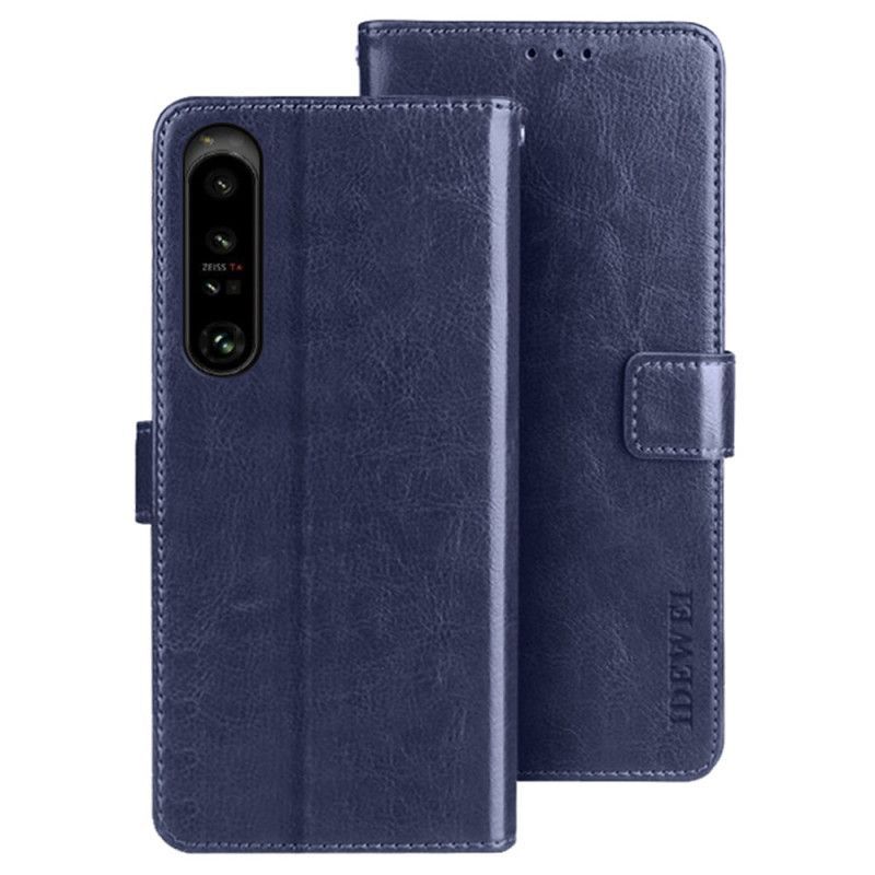 Flipové Pouzdro Na Sony Xperia 1 IV Imitace Kůže Idewei