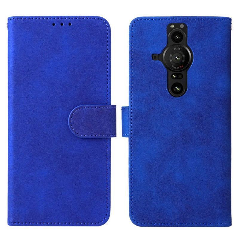 Flipové Pouzdro Na Sony Xperia Pro-i Dotek Pokožky
