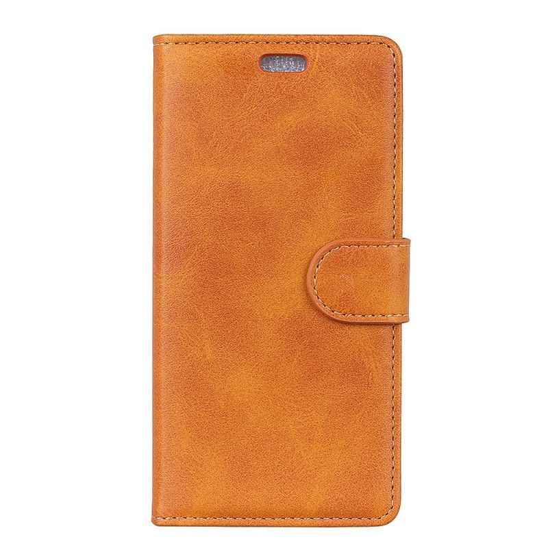 Flipové Pouzdro Sony Xperia 1 Efekt Retro Matné Kůže