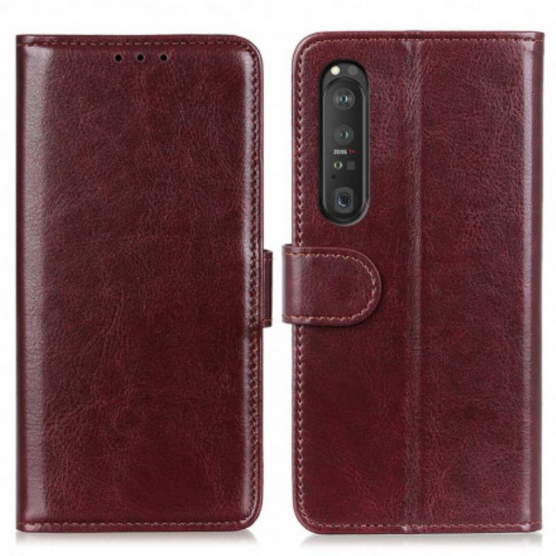 Flipové Pouzdro Sony Xperia 1 Iii Jemná Imitace Kůže