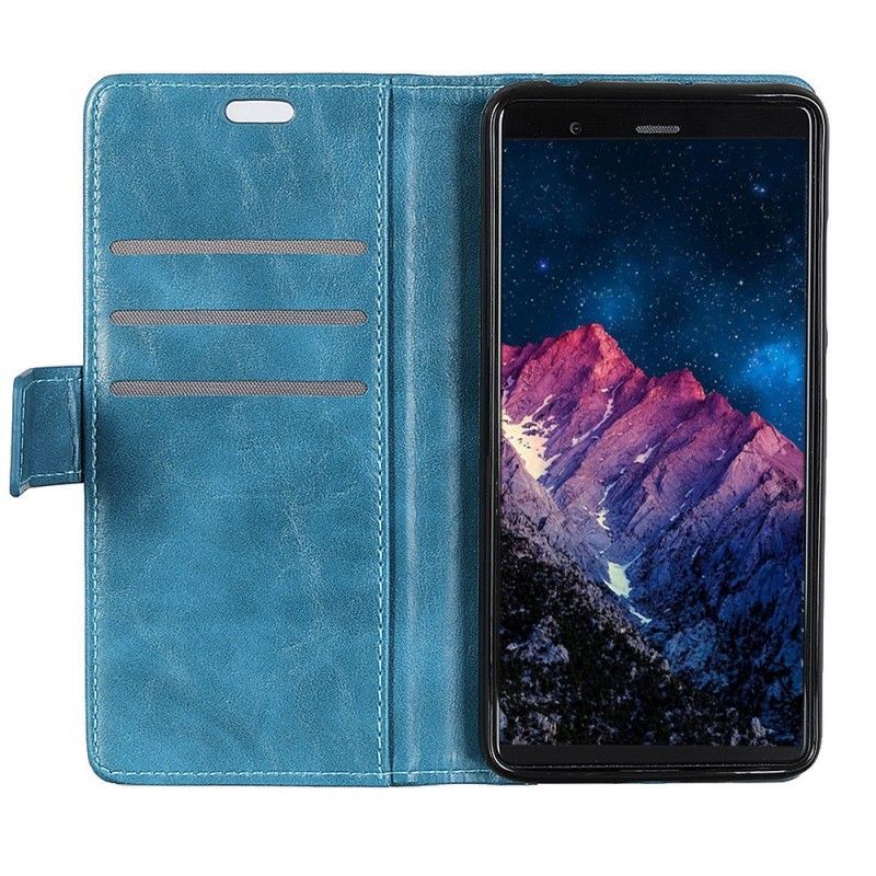 Flipové Pouzdro Sony Xperia 10 Efekt Starožitné Kůže