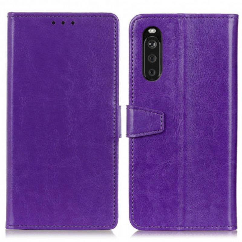 Flipové Pouzdro Sony Xperia 10 Iii Klasický Kožený Efekt