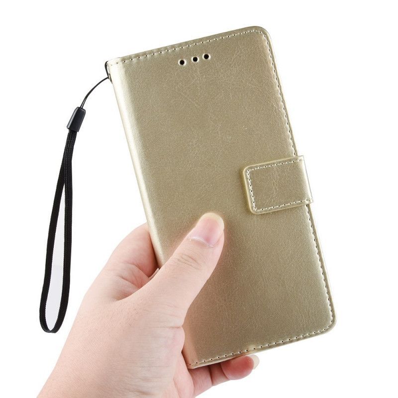 Flipové Pouzdro Sony Xperia 5 Lesklá Imitace Kůže