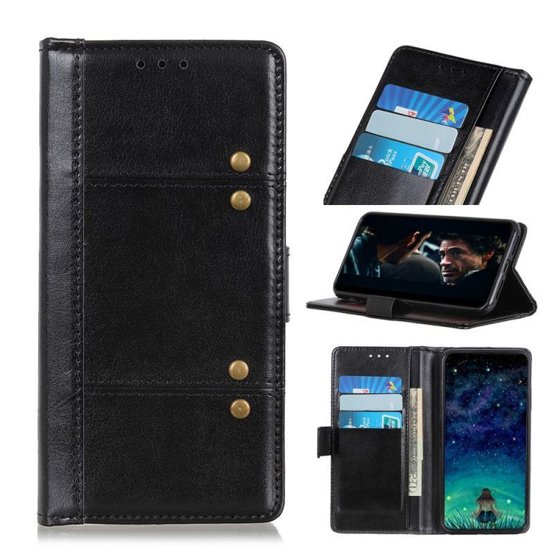Flipové Pouzdro Sony Xperia L4 Verze Retro Nýtů