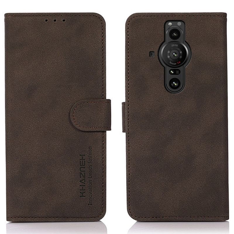 Flipové Pouzdro Sony Xperia Pro-i Khazneh Texturovaný Kožený Efekt