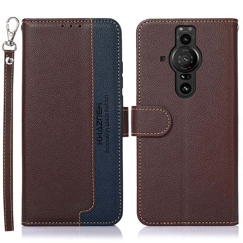 Flipové Pouzdro Sony Xperia Pro-i Lychee Styl Rfid Khazneh