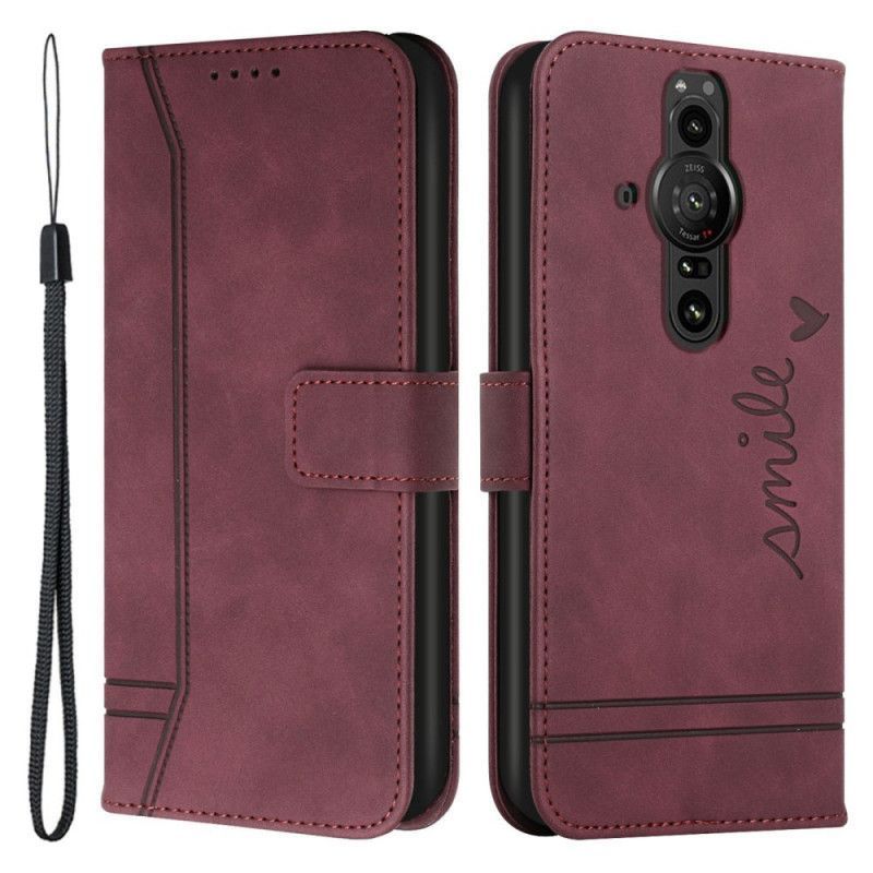 Flipové Pouzdro Sony Xperia Pro-i Úsměv S Páskem