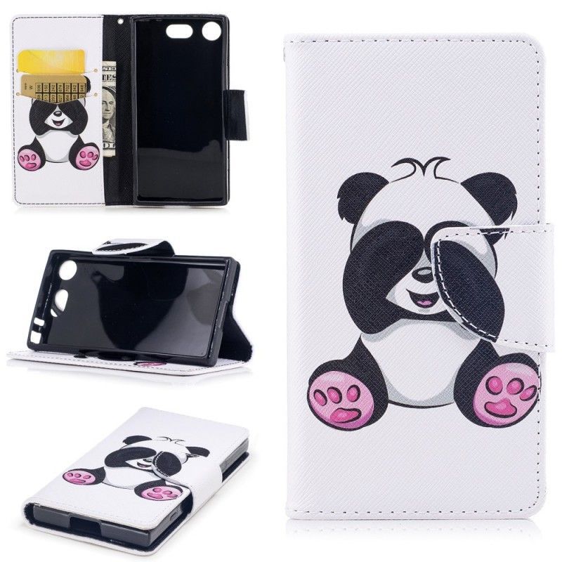 Flipové Pouzdro Sony Xperia Xz1 Compact Panda Zábava