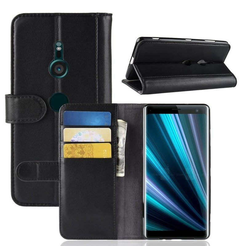 Flipové Pouzdro Sony Xperia Xz3 Štípaná Kůže
