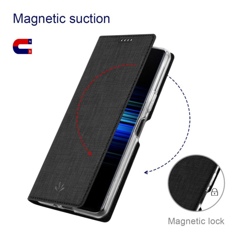 Kožené Pouzdro Folio Na Sony Xperia 10 Vi Vili Dmx