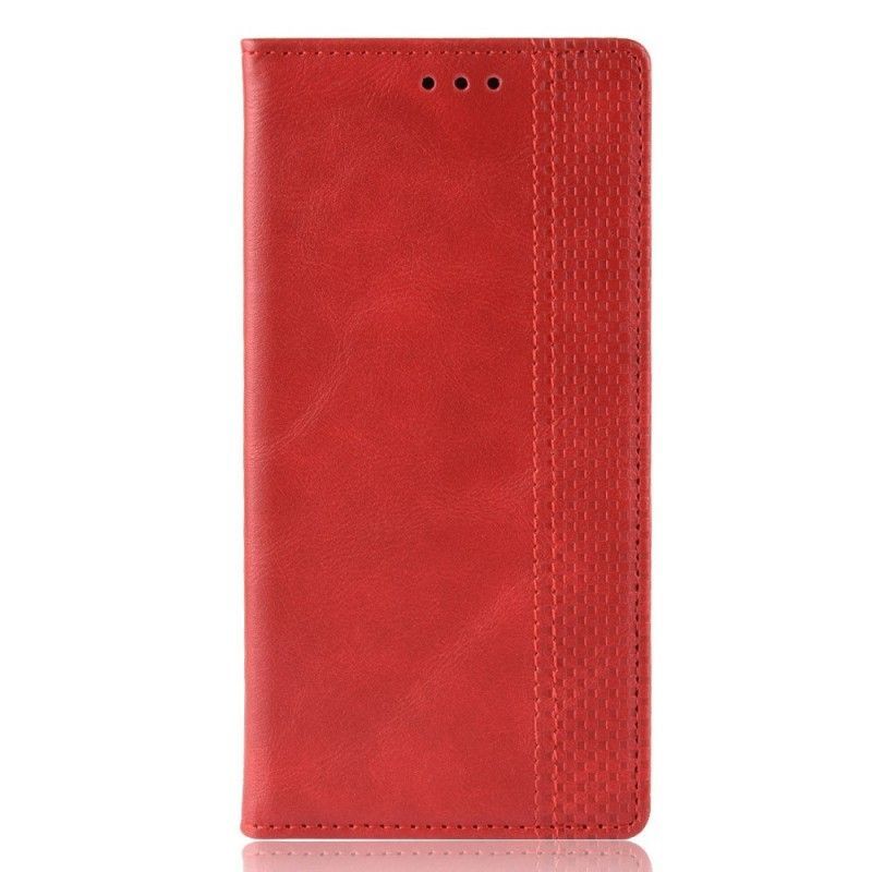 Kožené Pouzdro Folio Sony Xperia 10 Hladká Vintage Imitace Kůže